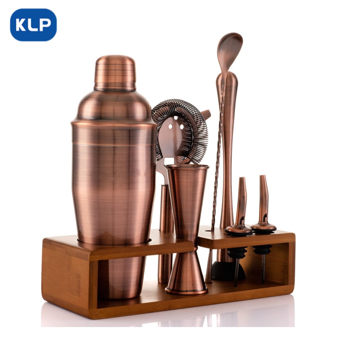 BSA020 (4) Antique Copper Plated Stainless Steel Cocktail Set
