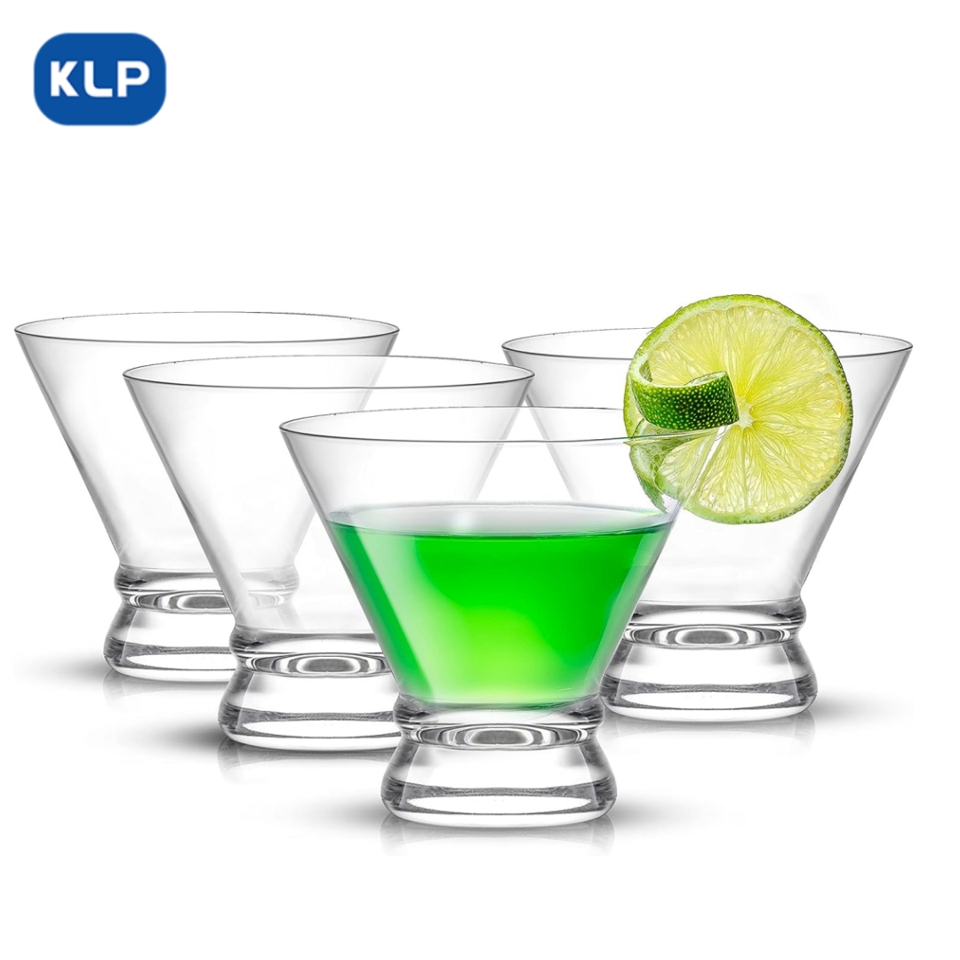 Stemless Cocktail Martini Glasses KLP