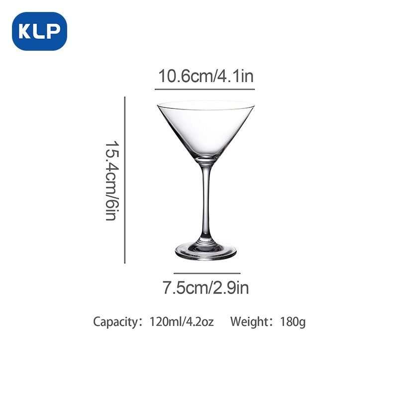 KLP4502 (2) 4 OZ Cocktail Martini Goblet Glass