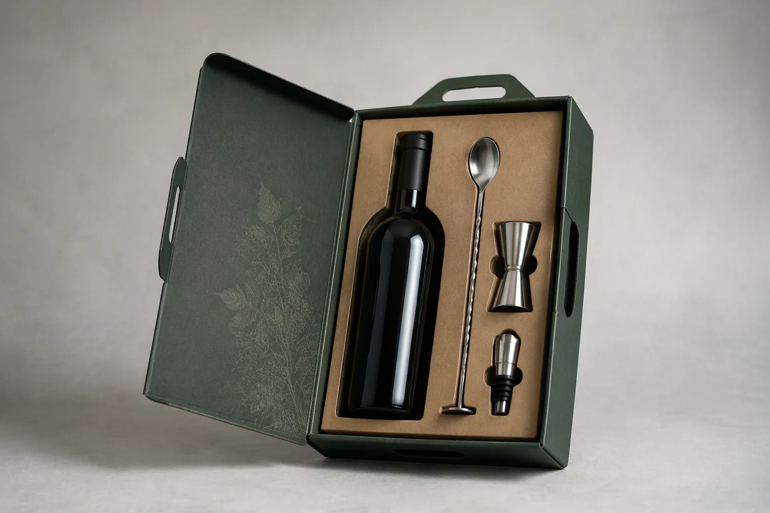 Structural concept image for the SOFI Pty Ltd gift set; not an order photograph.
